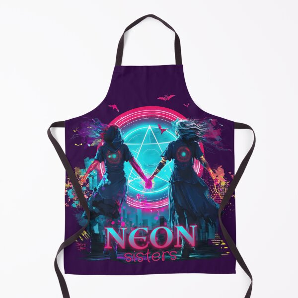Item preview, Neon Sisters — Cyberpunk Witch Aesthetic T-Shirt designed and sold by STITCHDROID.