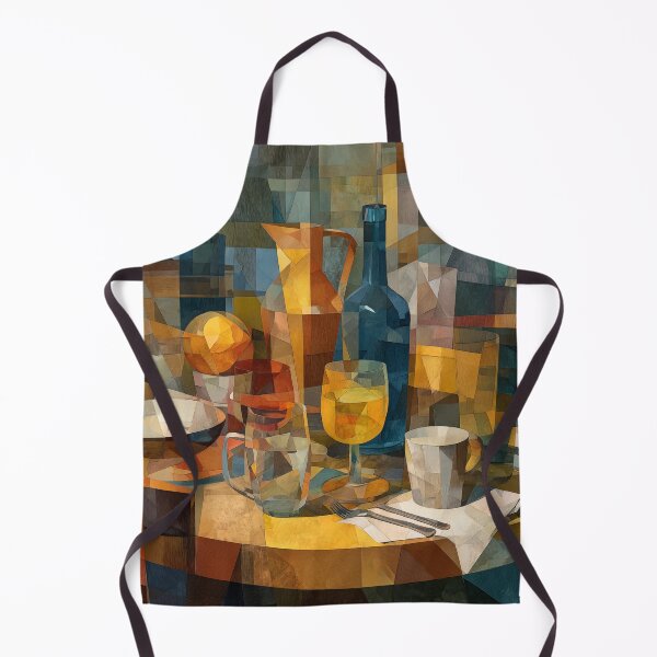 Item preview, Cubist Still Life with Bottles and Glasses designed and sold by ArgentoArt.