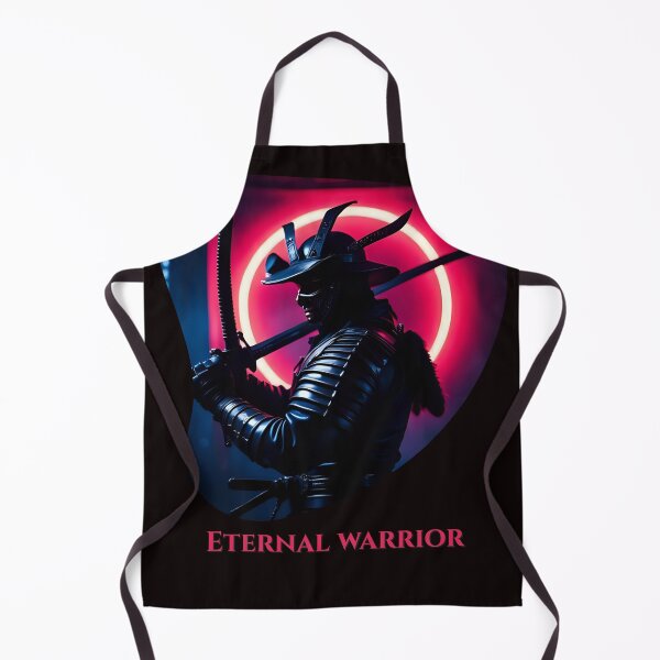 Item preview, Futuristic Masked Samurai with Dual Swords – Eternal Warrior Sci-Fi Samurai Artwork for T-Shirts & Gifts designed and sold by MagicPixelArts.