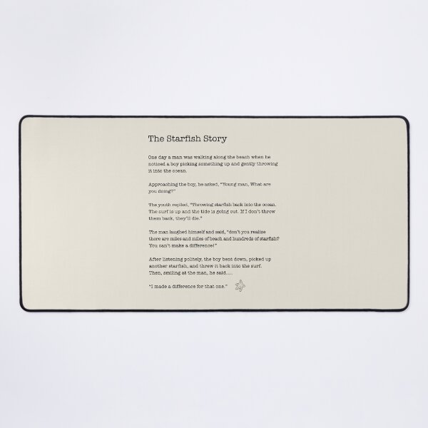 Item preview, The Starfish Story, How To Make A Difference designed and sold by corbrand.