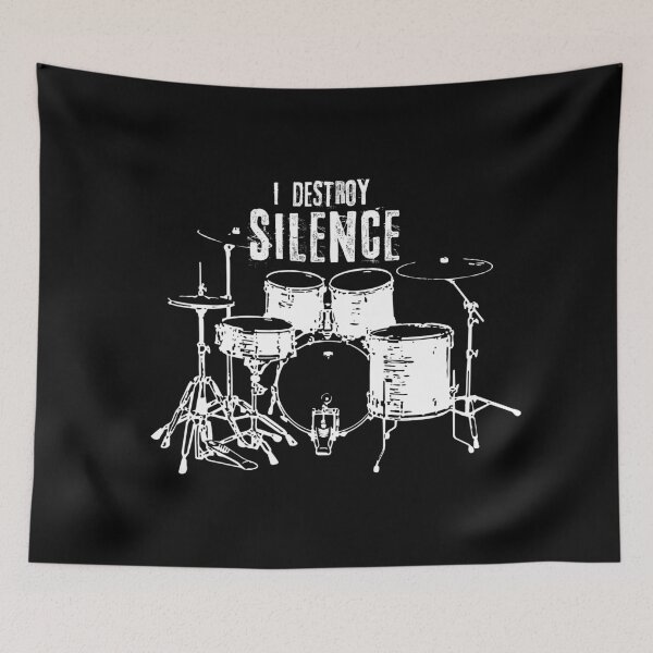 Item preview, I Destroy Silence Drummer designed and sold by corbrand.