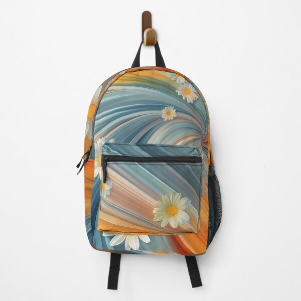 Item preview, whimsical swirling daisy floral print designed and sold by dcrc.