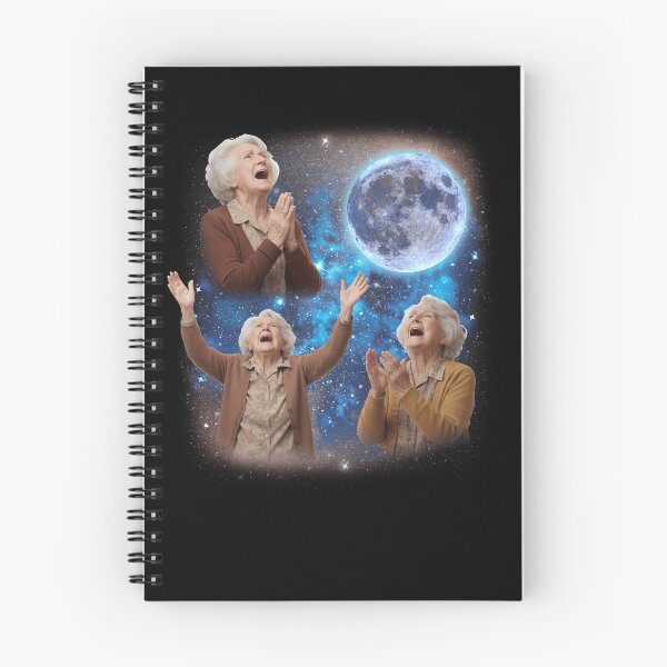 Item preview, Three Grannys Howling At The Moon Weird Meme Granny Gear designed and sold by DynamicDesign.