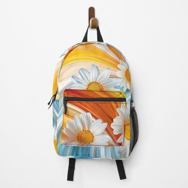 Item preview, whimsical swirling daisy floral print designed and sold by dcrc.