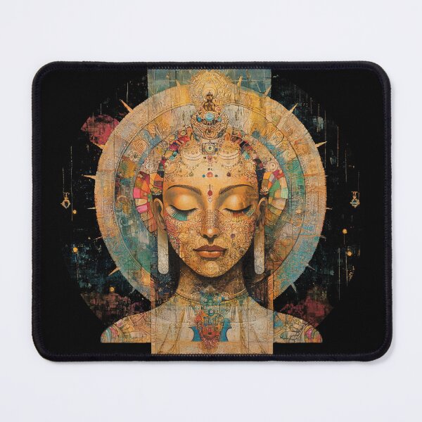 Item preview, Abstract Buddha Meditative Female designed and sold by LabMandala.