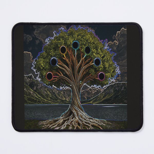 Item preview, Arbol de la vida en paisaje con lago designed and sold by ART-WORLD-VIMO.