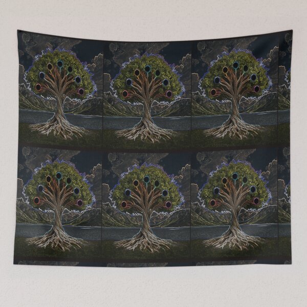 Item preview, Arbol de la vida en paisaje con lago designed and sold by ART-WORLD-VIMO.