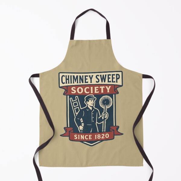 Item preview, Chimney Sweep Society Vintage Americana Retro Emblem Design designed and sold by Meandmyshop.