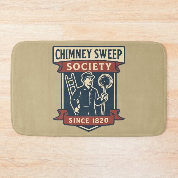 Item preview, Chimney Sweep Society Vintage Americana Retro Emblem Design designed and sold by Meandmyshop.