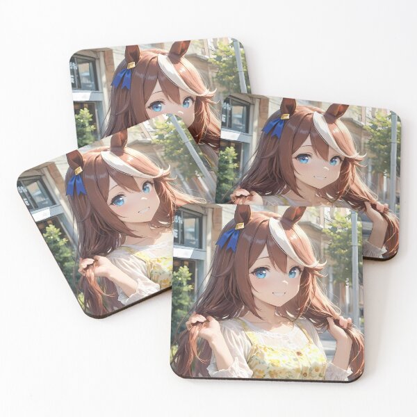 Item preview, Tokai Teio Uma Musume Pretty Derby Elegant Anime Girl Yellow Floral Dress Charm designed and sold by Raslbazola.