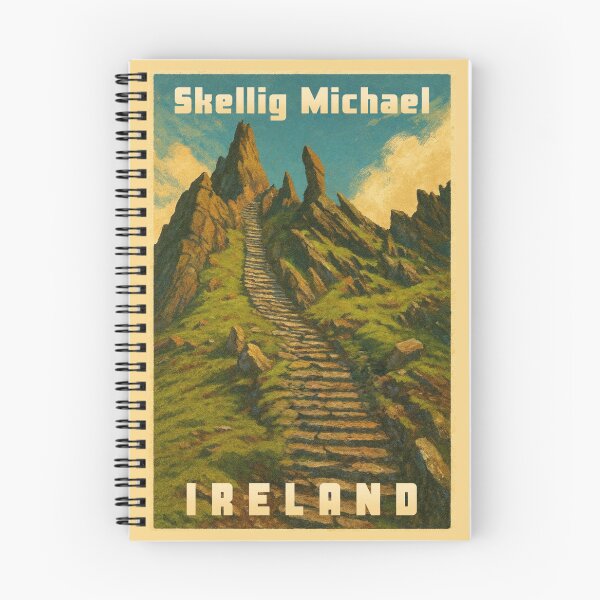 Item preview, Skellig Michael, Ireland, Vintage Poster designed and sold by Tacopia.