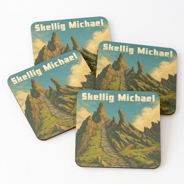 Item preview, Skellig Michael, Ireland, Vintage Poster designed and sold by Tacopia.