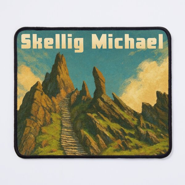 Item preview, Skellig Michael, Ireland, Vintage Poster designed and sold by Tacopia.