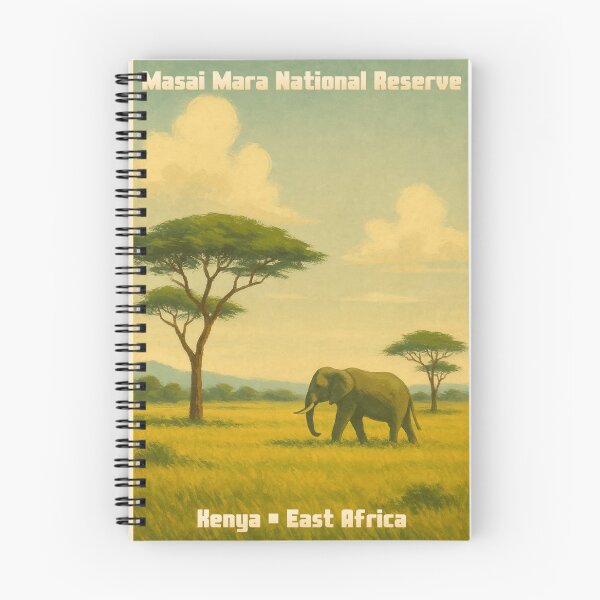 Item preview, Masai Mara National Reserve, Kenya, Vintage Poster designed and sold by Tacopia.