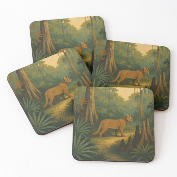 Item preview, Florida Panther Vintage Art Design designed and sold by Tacopia.