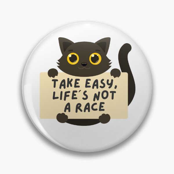 Item preview, Take It Easy Life’s Not a Race Cat T-Shirt – Cute Relaxed Kitty Graphic Tee with Positive Quote designed and sold by VibranPalette.