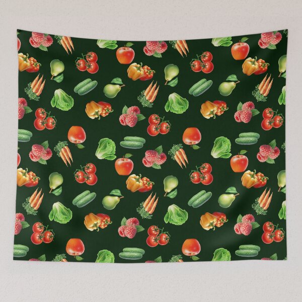 Item preview, Fruits and Vegetables Pattern designed and sold by KeeganCreations.