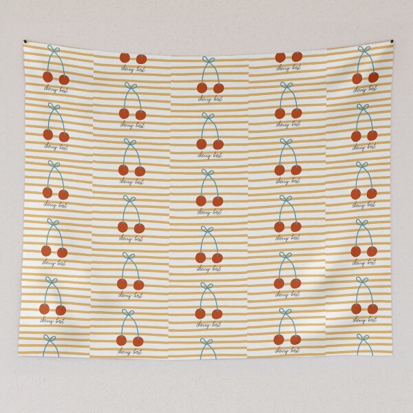 Item preview, Cherry best - orange stripe  designed and sold by ElmLenonn.