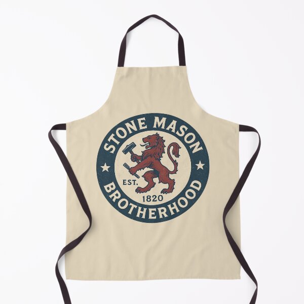Item preview, Stone Mason Brotherhood – Vintage Americana Retro Emblem Design designed and sold by Meandmyshop.