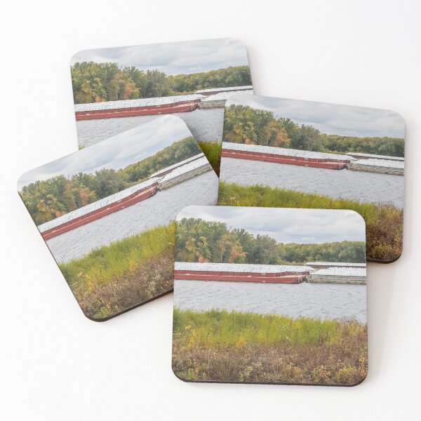 Item preview, Barges on the Mississippi River designed and sold by LINDA MCKUSICK.