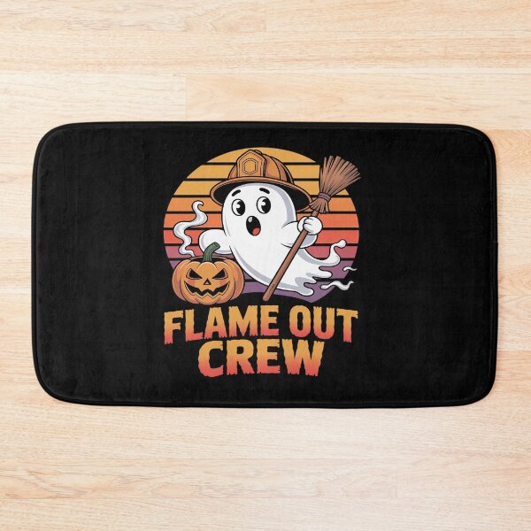 Item preview, Flame Out Crew Ghost Firefighter Halloween designed and sold by BlackStars3Neon.
