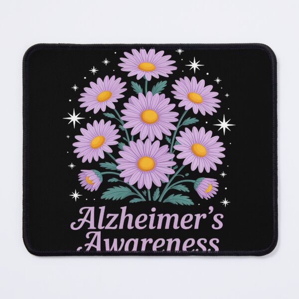 Item preview, Floral Dementia We Wear Purple For Alzheimer's Awareness designed and sold by BlackStars3Neon.