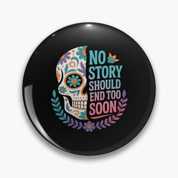Item preview, Floral Skull Suicide Awareness Mental Health designed and sold by BlackStars3Neon.