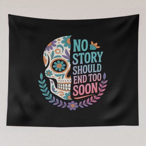 Item preview, Floral Skull Suicide Awareness Mental Health designed and sold by BlackStars3Neon.