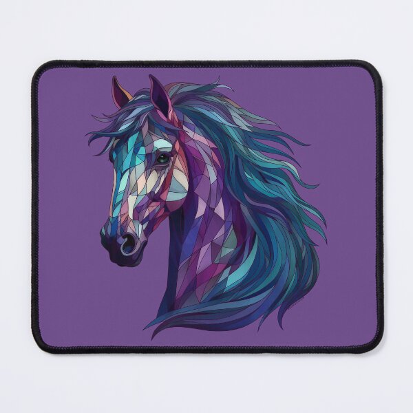 Item preview, Geometric Horse in Jewel Tones designed and sold by DappledMoon.