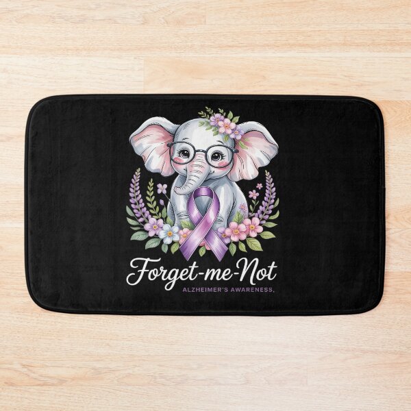Item preview, Forget me not Alzheimer's Awareness Elephant Flower designed and sold by BlackStars3Neon.