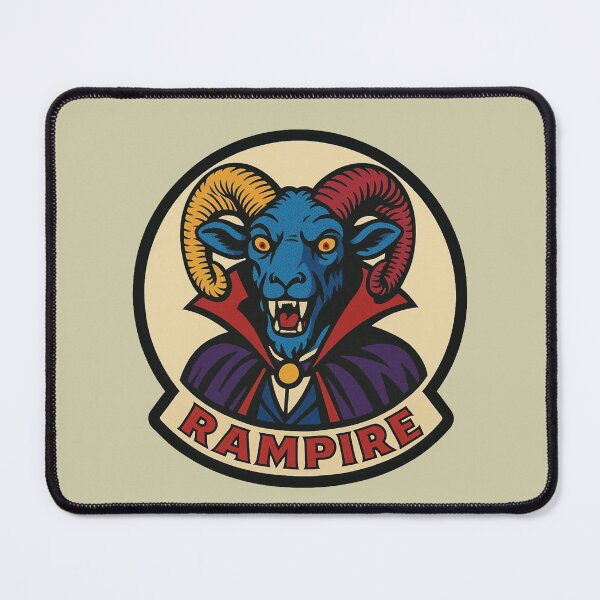 Item preview, Rampire – Funny Ram Vampire Pun Horror Design designed and sold by hangmeart.