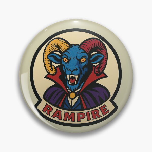 Item preview, Rampire – Funny Ram Vampire Pun Horror Design designed and sold by hangmeart.