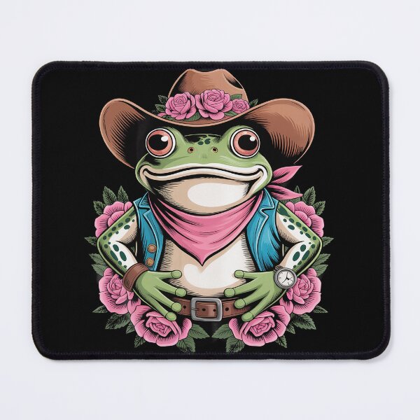 Item preview, Frog Cowboy Vintage Toad Rodeo Cowgirl Western Country designed and sold by BlackStars3Neon.