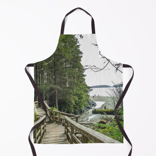 Item preview, Wooden pathway leading down to the beach on Vancouver Island designed and sold by marcthatspot.