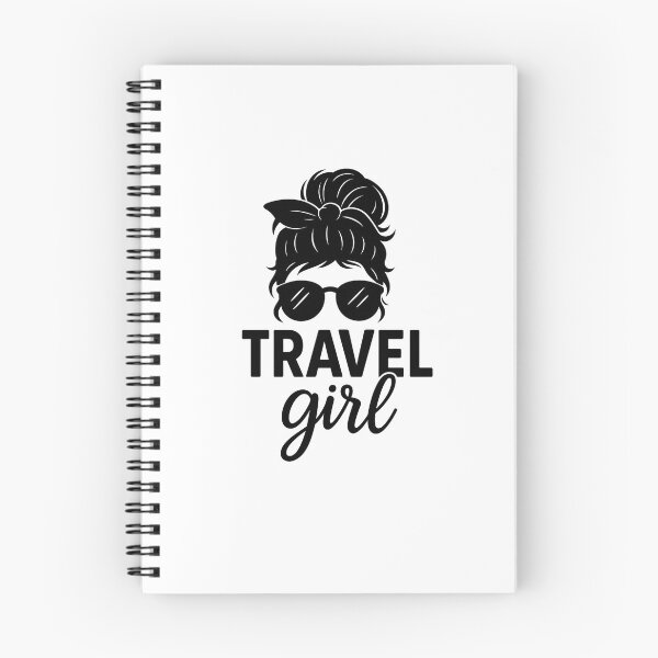 Item preview, TRAVEL Girl – Wanderlust Messy Bun & Sunglasses Adventure Design designed and sold by DailyDrivesct.