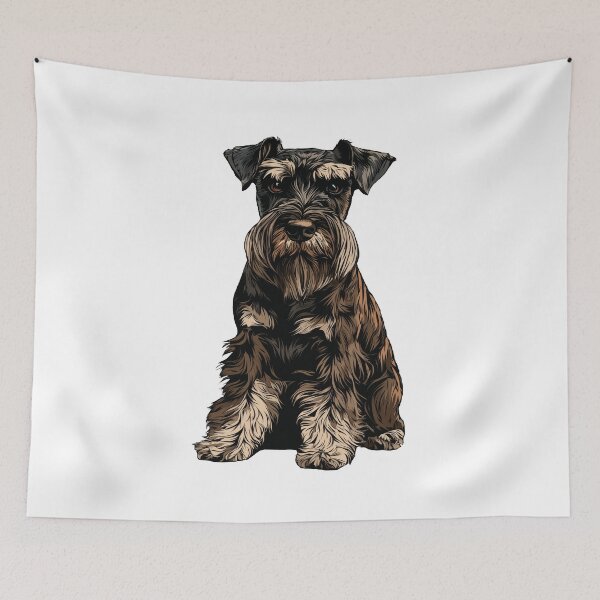 Item preview, Standard Schnauzer Dog Illustration designed and sold by whyitsme.