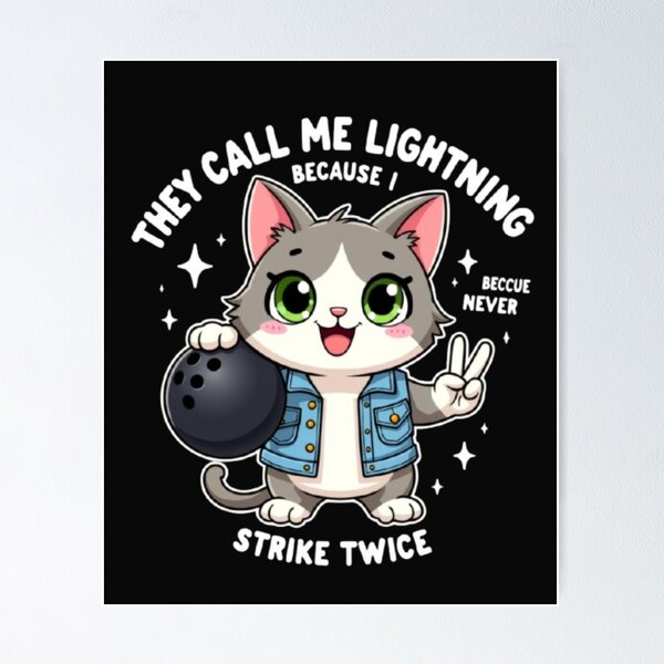 Item preview, They Call Me Lightning Because I Never Strike Twice designed and sold by falconaro.