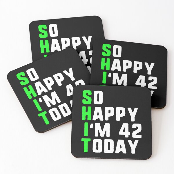 Item preview, So Happy I'M 42 Today 42Nd Pun designed and sold by aqnkkalw83.