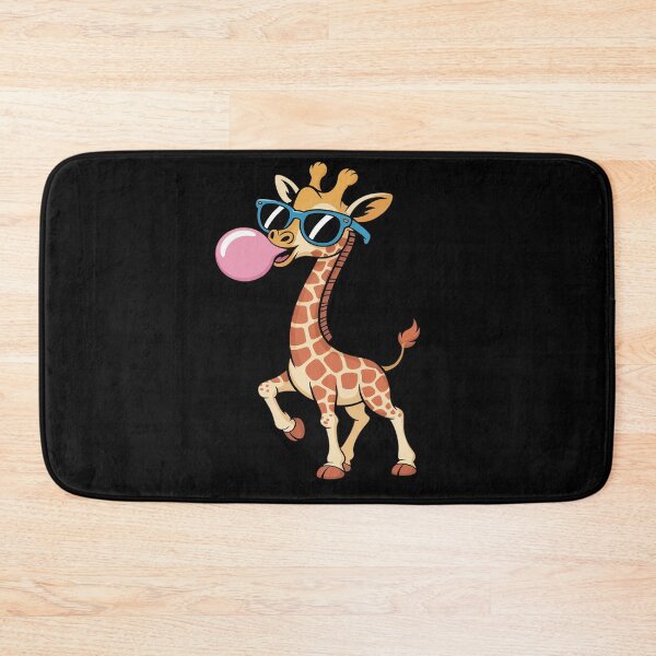 Item preview, Funny Blowing Bubble Gum Giraffe Cute Wild Animal designed and sold by BlackStars3Neon.