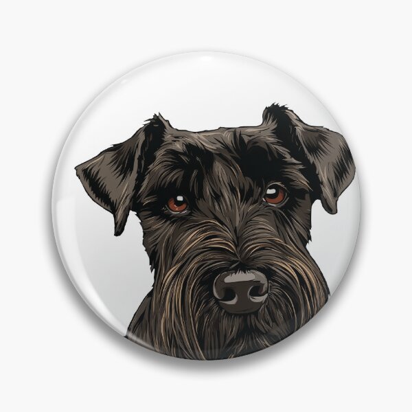 Artikelvorschau, Schwarzer Standardschnauzer-Hundeillustration entworfen und verkauft von whyitsme.
