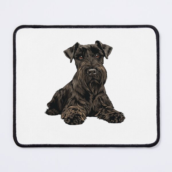 Item preview, Black Standard Schnauzer Dog Illustration designed and sold by whyitsme.