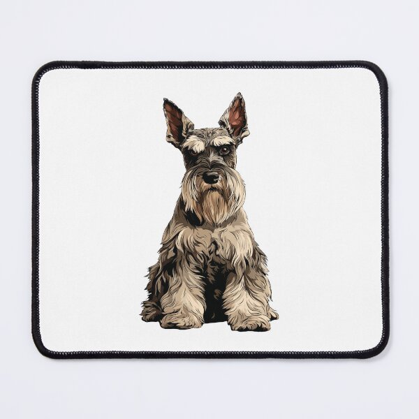 Item preview, Silver Standard Schnauzer Dog Illustration designed and sold by whyitsme.