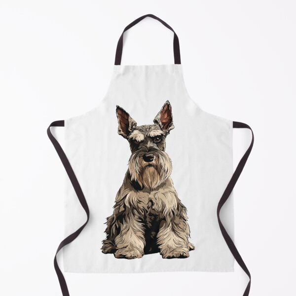 Artikelvorschau, Silberner Standardschnauzer-Hundeillustration entworfen und verkauft von whyitsme.