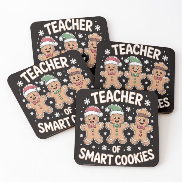 Item preview, Christmas Teacher Of Smart Cookies Cute Gingerbread Cookies designed and sold by VladoZork.