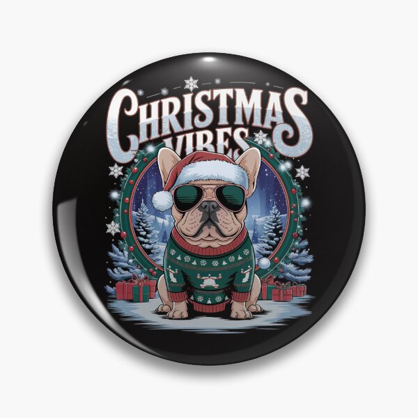 Item preview, christmas vibes pus dog snow funny christmas designed and sold by VladoZork.