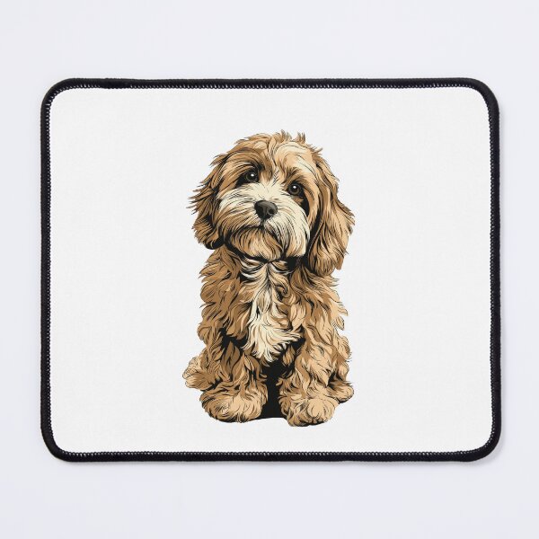 Item preview, Cavapoo Dog Illustration designed and sold by whyitsme.