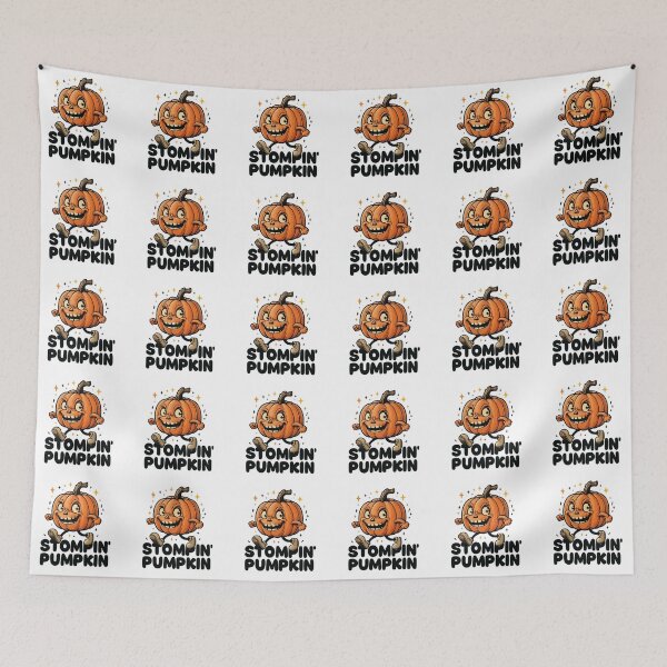 Item preview, Stompin' Pumpkin – Cute Halloween Cartoon Design designed and sold by ProWander1.