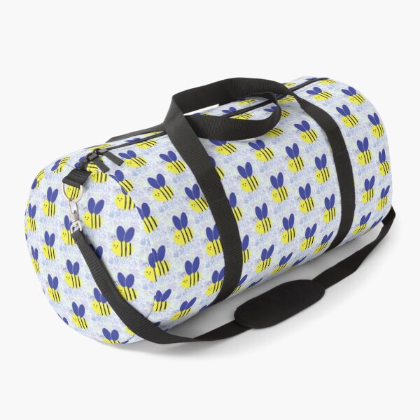 Item preview, Bee blue flowers designed and sold by Mountain-Point.