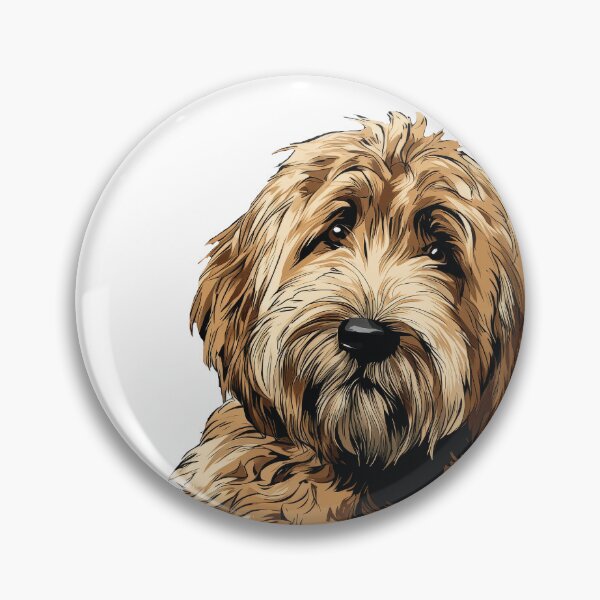 Item preview, Red Labradoodle Dog Illustration  designed and sold by whyitsme.