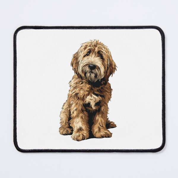 Item preview, Red Labradoodle Dog Illustration  designed and sold by whyitsme.